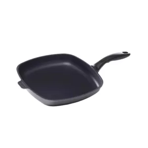 Swiss Diamond Classic Series Induction 11 in. Cast Aluminum Nonstick Square Frying Pan in Gray