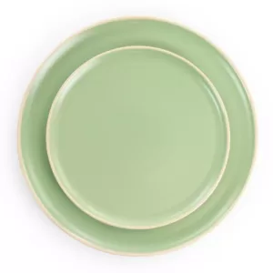 GIBSON elite Serenade 16-Piece Green Round Stoneware Dinnerware Set
