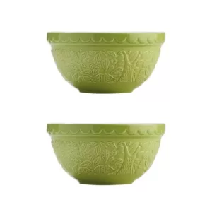 Mason Cash In The Forest Hedge Hog Green Mixing Bowl (Set of 2)