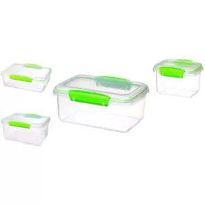 Rubbermaid Sistema KLIP IT Accents Collection 28-Piece Green Food Storage Container Set