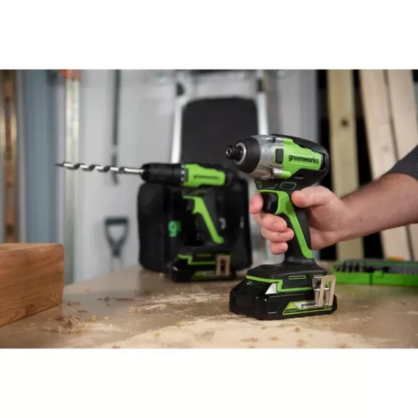 Greenworks 24-Volt Battery Cordless Brushless Impact Driver, Battery Not Included ID24L00