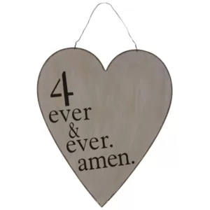 3R Studios 27.5 in. H x 18 in. W 4 Ever and Ever Amen Wall Art