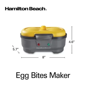 Hamilton Beach Eggbites 2-Egg Grey Egg Bite and Poached Egg Maker