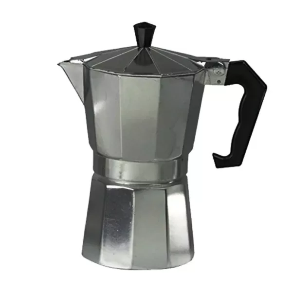 Home Basics 6-Cup Aluminum Stovetop Espresso Machine