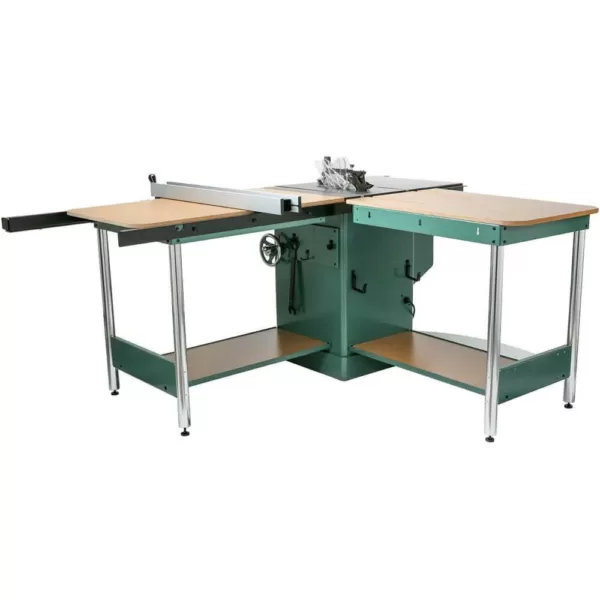 Grizzly Industrial 10 in. 3 HP 220-Volt Heavy-Duty Cabinet Table Saw with Ri-Volting Knife