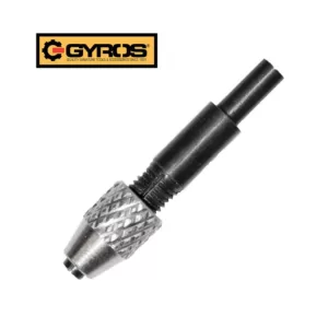 Gyros Keyless Mini Adaptor Chuck, with 1/8 in. Shank, 0 in. to 0.039 in. Capacity, For Bits No. 60-80 NEW AND IMPROVED