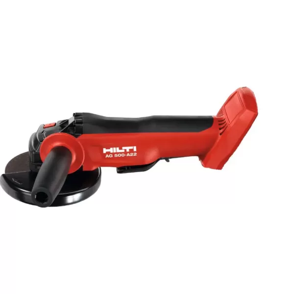 Hilti AG 500 22-Volt Cordless Brushless 5 in. Angle Grinder Kit with (2) 4.0 Lithium-Ion batteries, charger and bag