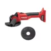 Hilti 22-Volt Cordless Brushless 5 in. AG 4S Angle Grinder with Kwik Lock (No Battery)