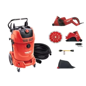 Hilti DCH 230 Dry Electric Hand Held 3-3/8 in. Diamond Cutter Kit and VC 300 17X Universal Wet and Dry 17 Gal. Tank Vacuum