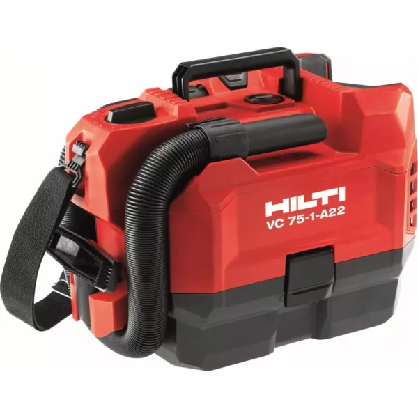 Hilti 22-Volt VC 75-1-A22 3.5 Gal. 75 CFM 4.0 Li-ion Cordless Vacuum with HEPA and Dry Filters (Battery and Charger Included)