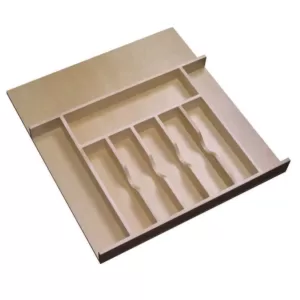 Home Decorators Collection 10x3x19 in. Cutlery Divider Tray for 15 in. Shallow Drawer in Natural Maple