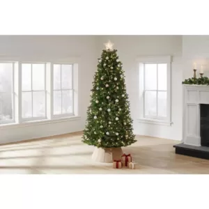 Home Decorators Collection 7.5 ft Lachlan Balsam Fir Slim LED Pre-Lit Artificial Christmas Tree with 460 Color Changing Lights with 7 Functions
