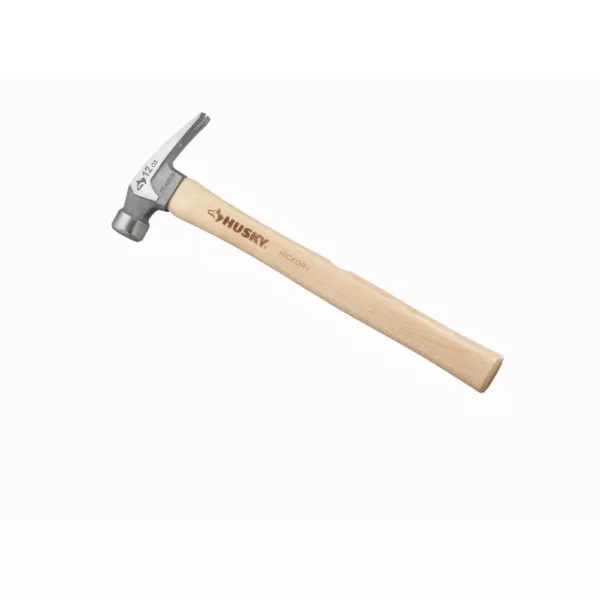 Husky 12 oz. Titanium Framing Hammer with 18 in. Hickory Handle