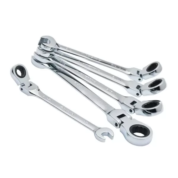 Husky SAE Flex Ratcheting Combination Wrench Set (5-Piece)