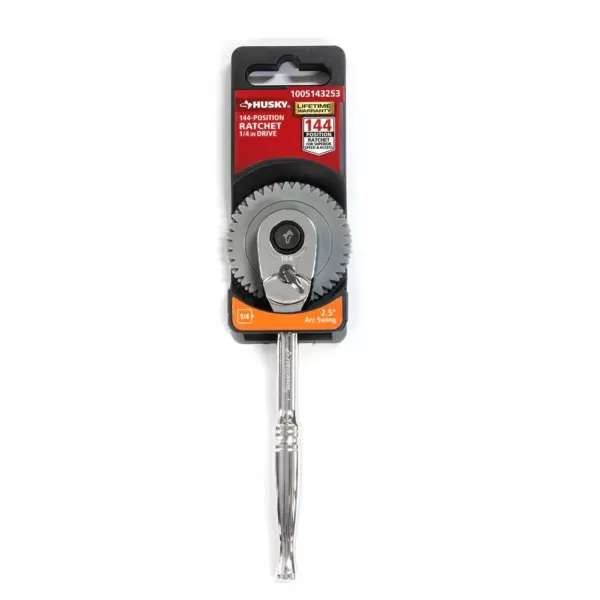 Husky 1/4 in. Drive 144-Tooth Pro Ratchet