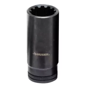 Husky 3/8 in. Drive 14 mm Knurl Grip Deep Universal Socket