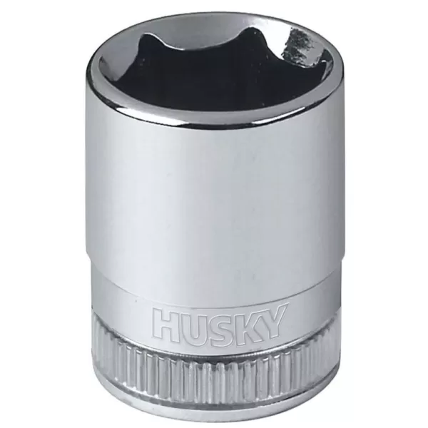 Husky 1/4 in. Drive 12 mm 6-Point Metric Standard Socket