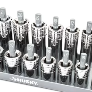Husky SAE and Metric Socket Rack Set (6-Piece)