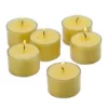 Light In The Dark Ivory Unscented Tealight Candles with Clear Cups (Set of 36)