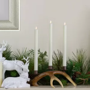 Northlight Set 2-Ivory Flameless Taper Christmas Candles 12 in.