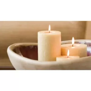 ROOT CANDLES 3 in. x 3 in. Timberline Ivory Pillar Candle