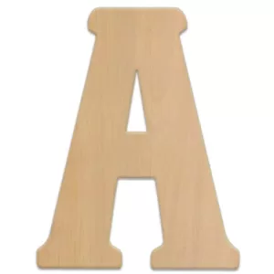 Jeff McWilliams Designs 15 in. Oversized Unfinished Wood Letter (A)