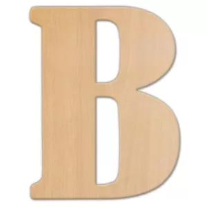 Jeff McWilliams Designs 23 in. Oversized Unfinished Wood Letter (B)
