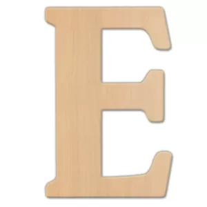 Jeff McWilliams Designs 23 in. Oversized Unfinished Wood Letter (E)