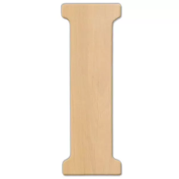Jeff McWilliams Designs 23 in. Oversized Unfinished Wood Letter (I)