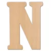 Jeff McWilliams Designs 23 in. Oversized Unfinished Wood Letter (N)
