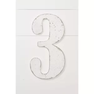 Jeff McWilliams Designs 18 in. Oversized Unfinished Wood Number "3"