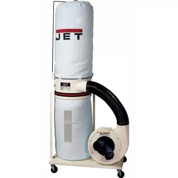Jet 1.5 HP 1100 CFM 4 or 6 in. Dust Collector with Vortex Cone and 5-Micron Bag Filter Kit, 115/230-Volt, DC-1100VX-5M