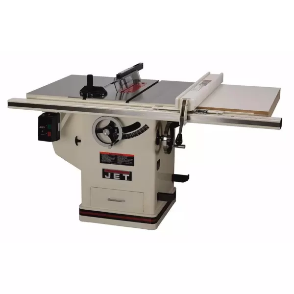 Jet 5 HP 10 in. Deluxe XACTA SAW Table Saw with 30 in. Fence, Cast Iron Wings and Riving Knife, 230-Volt