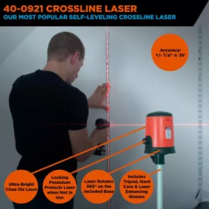 Johnson Self-Leveling Cross-Line Laser Level Kit