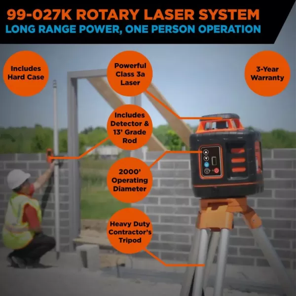 Johnson Self-Leveling Rotary Laser Level System