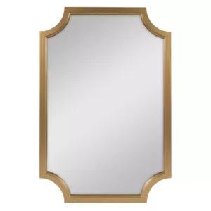 Kate and Laurel Medium Irregular Gold Contemporary Mirror (36 in. H x 24 in. W)