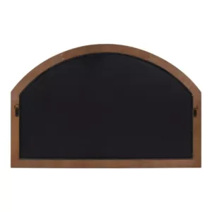 Kate and Laurel Medium Arch Rustic Brown American Colonial Mirror (24 in. H x 36 in. W)