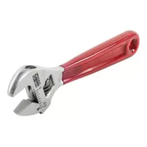 Klein Tools 1/2 in. Standard Capacity Adjustable Wrench with Plastic Dipped Handle