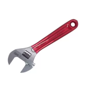 Klein Tools 15/16 in. Extra Capacity Adjustable Wrench with Plastic Dipped Handle