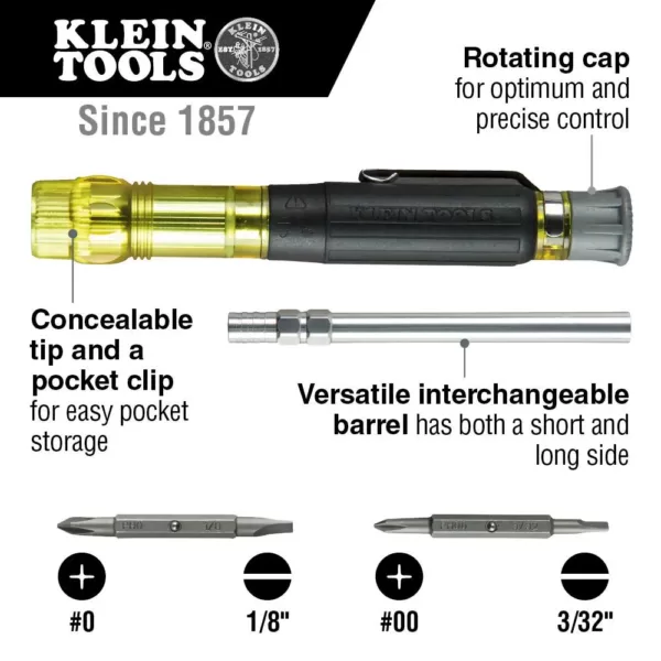 Klein Tools 4-in-1 Electronics Pocket Screwdriver