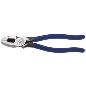 Klein Tools 9 in. High Leverage Side Cutting Pliers with Tape Pulling
