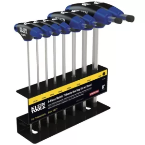 Klein Tools 6 in. Journeyman Metric T-Handle Set with Stand (8-Piece)