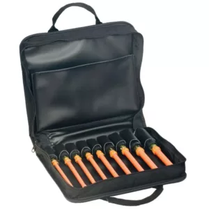 Klein Tools 9-Piece Insulated Nut Driver Set with Case- Cushion Grip Handles