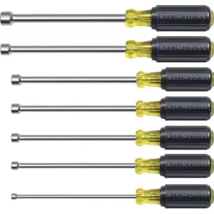 Klein Tools Hollow Shaft Nut Driver Set with Cushion Grip Handles (7-Piece)