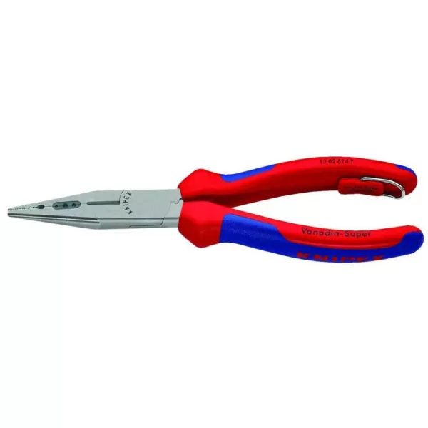 KNIPEX 6-1/4 in. 4-in-1 Electrician Pliers with Dual-Component Comfort Grips and Tether Attachment