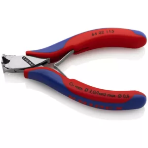 KNIPEX 4-1/2 in. Electronics End Cutters with Comfort Grip Handles