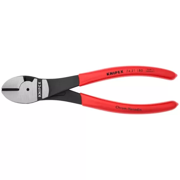 KNIPEX 7-1/4 in. High Leverage Angled Diagonal Cutters