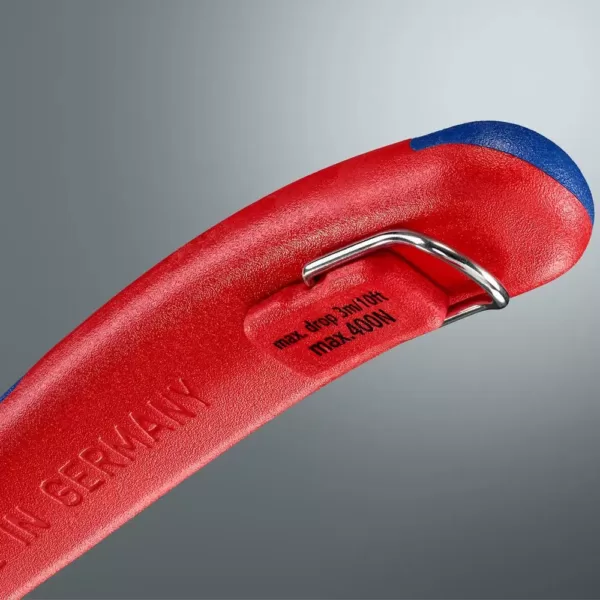 KNIPEX 10 in. Angled High Leverage Diagonal Cutters with Dual Component Comfort Grips and Tether Attachment