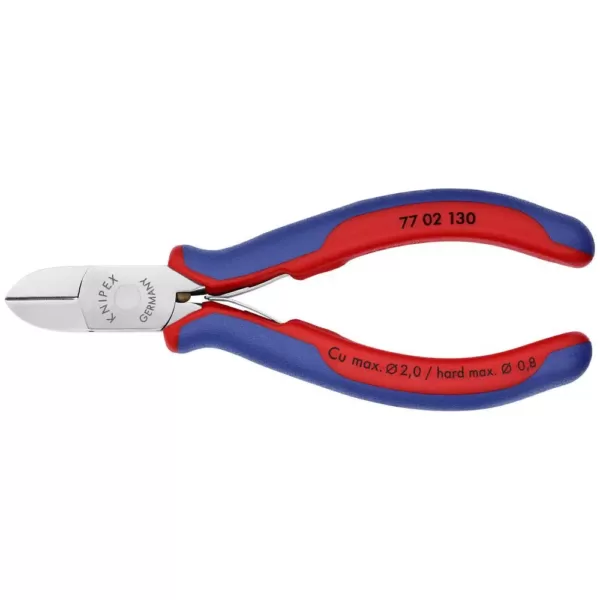 KNIPEX 5-1/4 in. Electronics Diagonal Cutters with Comfort Grip Handles