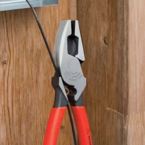 KNIPEX 9-1/4 in. High Leverage Lineman New England with Tape Puller and Crimper